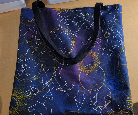 Constellation Lined Tote Bag