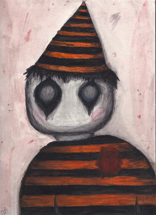 Empty boy watercolor digital artwork by Amy Brown